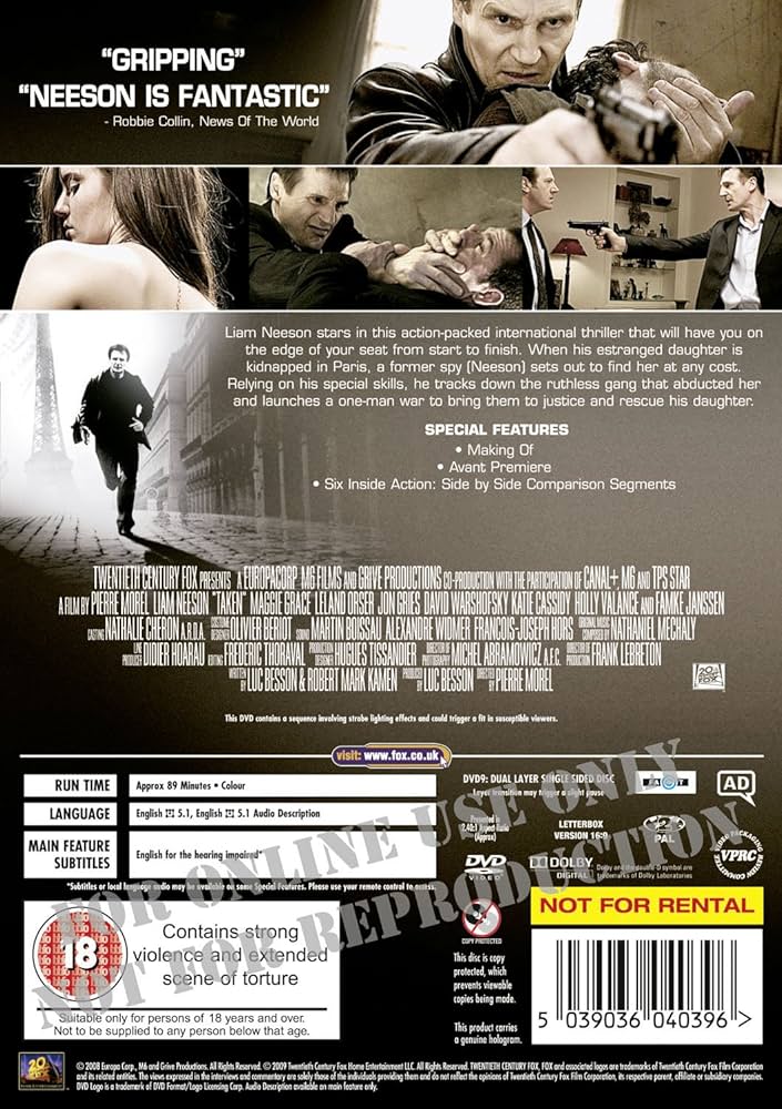 Amazon.co.jp: Taken [Import anglais] : DVD